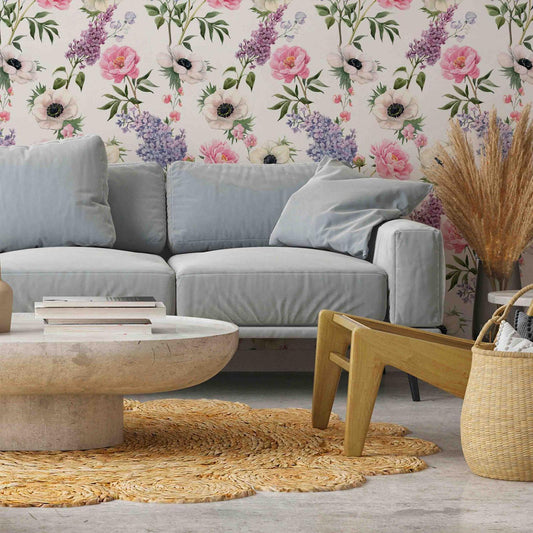 Tapete - Roses and Lilacs