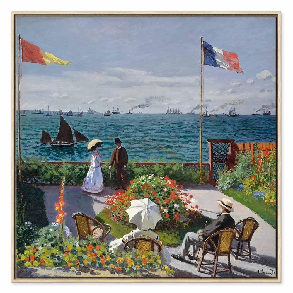 Leinwandbild - Claude Monet – Terrace at Sainte-Adresse