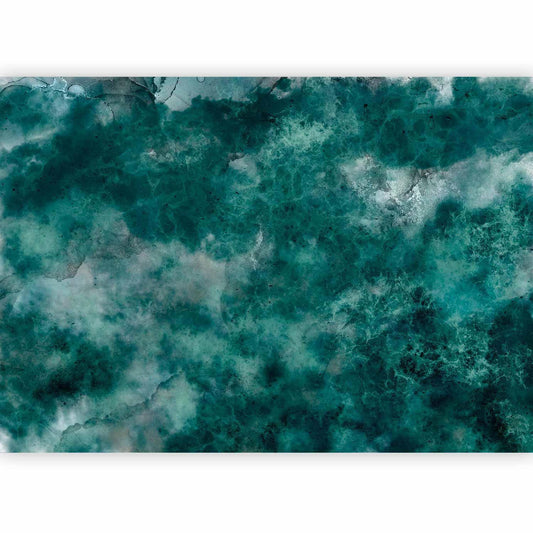 Fototapete - Malachite respite - modernist abstract background with texture