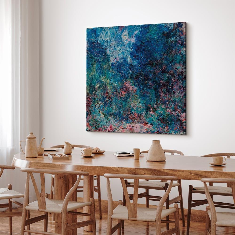 Leinwandbild - Claude Monet – La maison de l'artiste vue du jardin aux roses