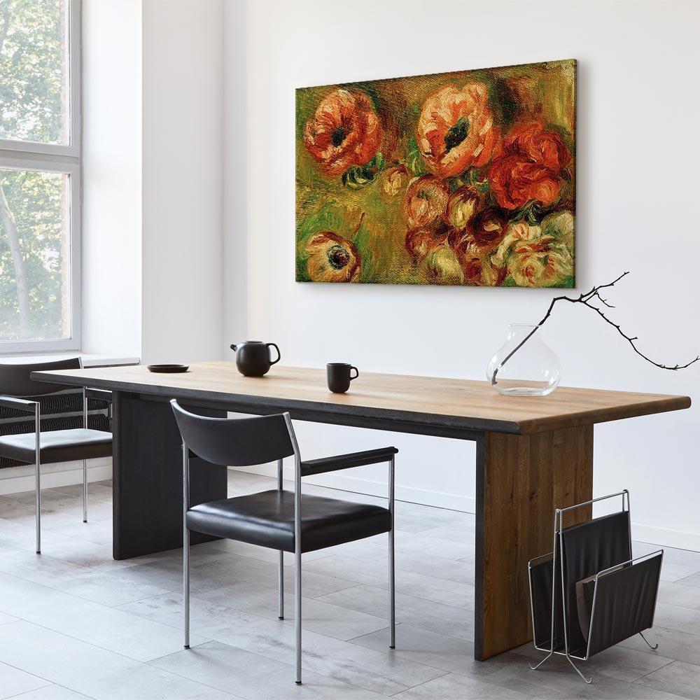 Leinwandbild - Pierre-Auguste Renoir – Les Anémones