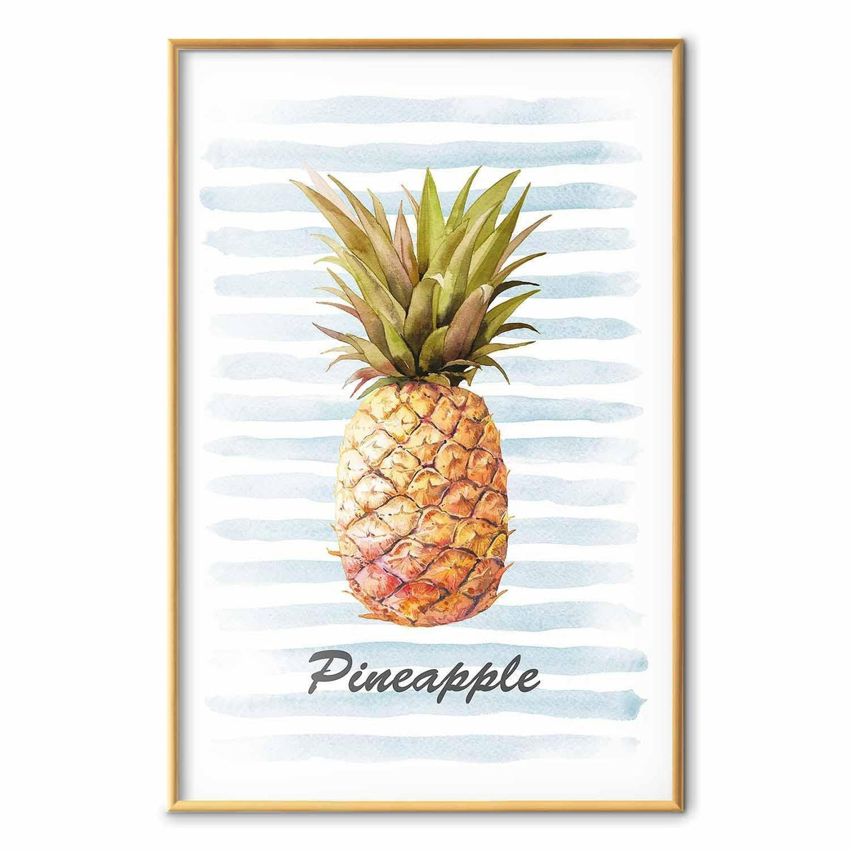 Poster - Pineapple and Stripes