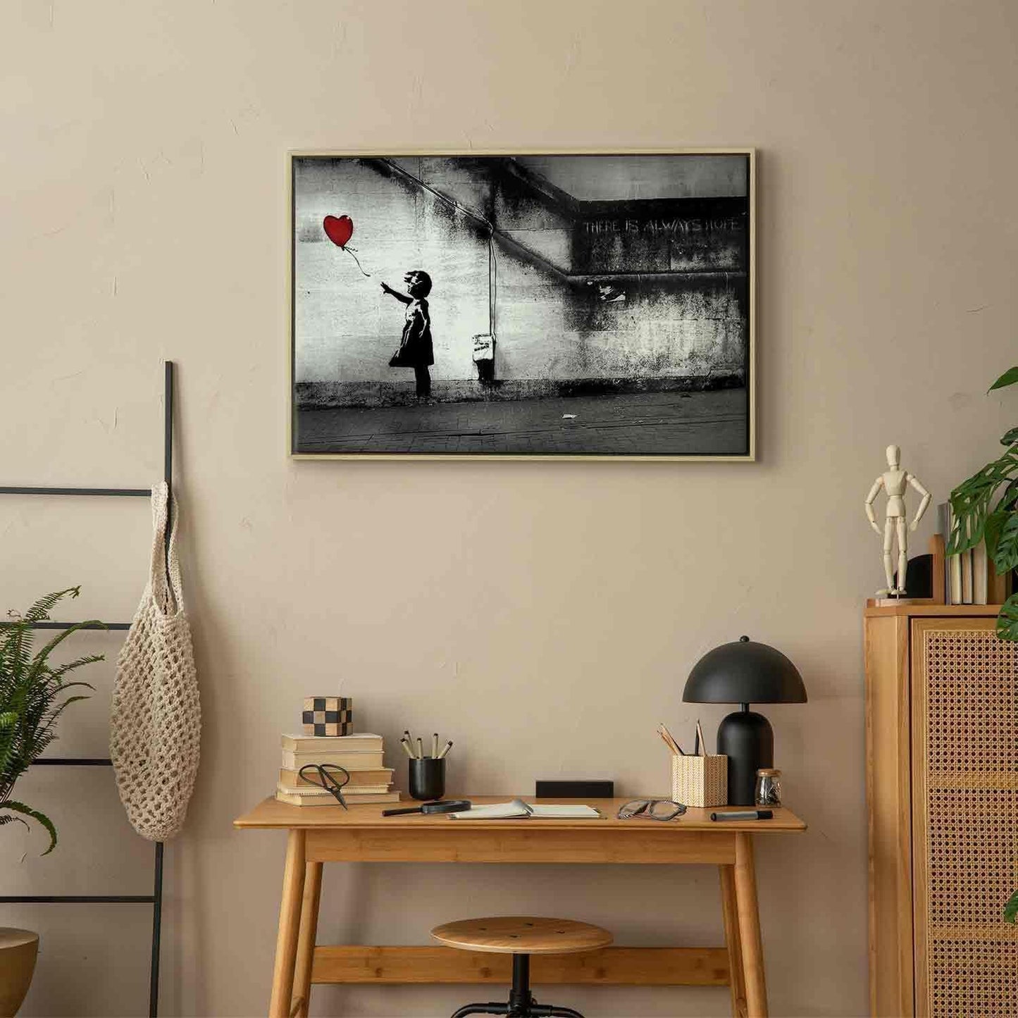 Leinwandbild - hope (Banksy) Artgeist