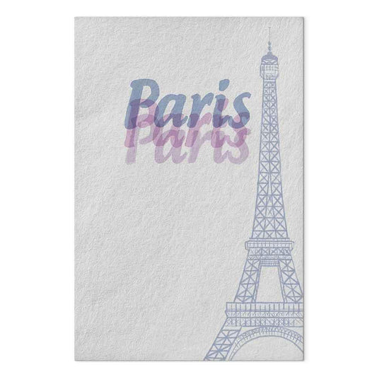 Leinwandbild - Paris in Watercolours (1 Part) Vertical