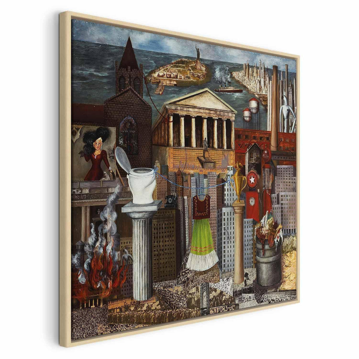 Leinwandbild - Frida Kahlo – My Dress Hangs There