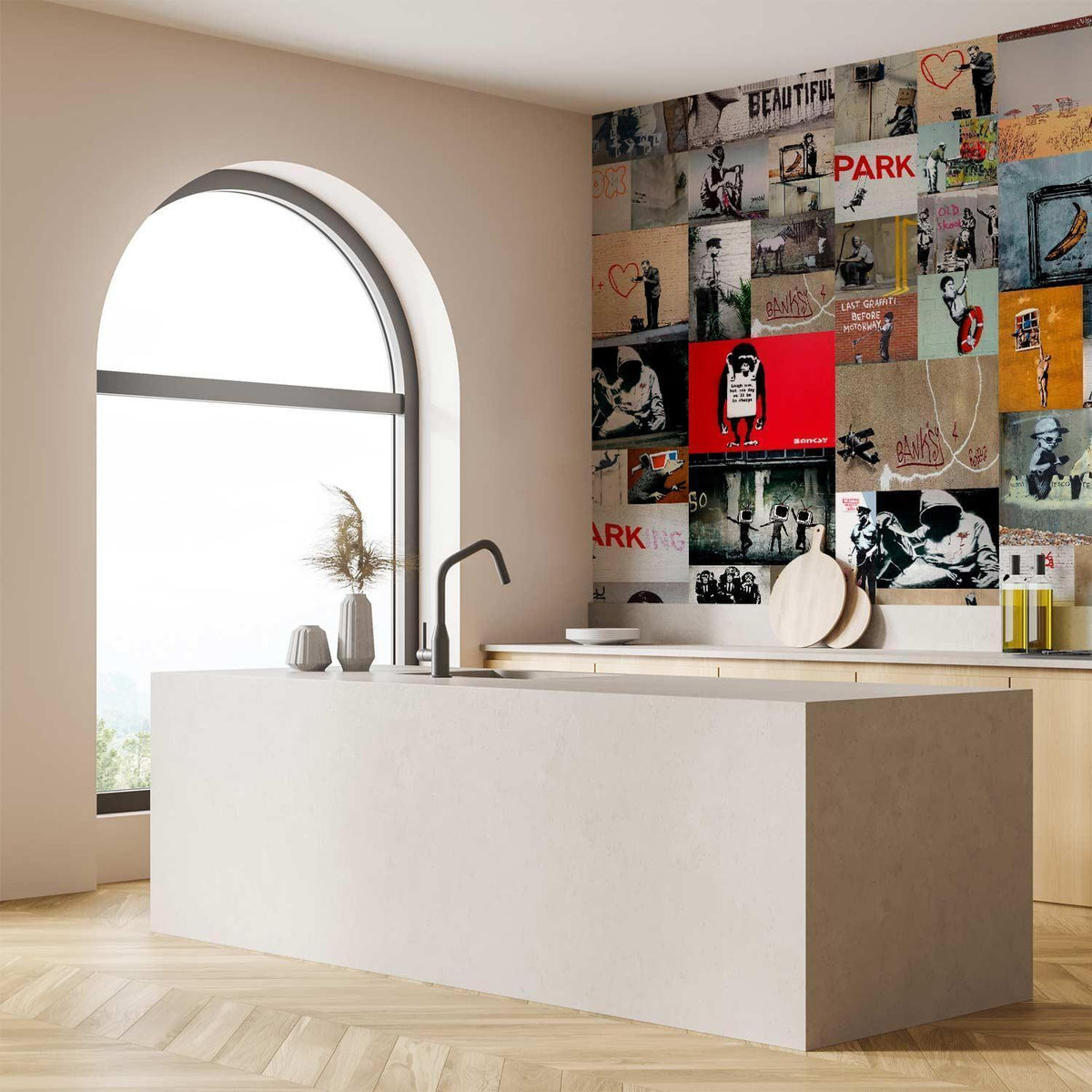 Tapete - Banksy - a collage