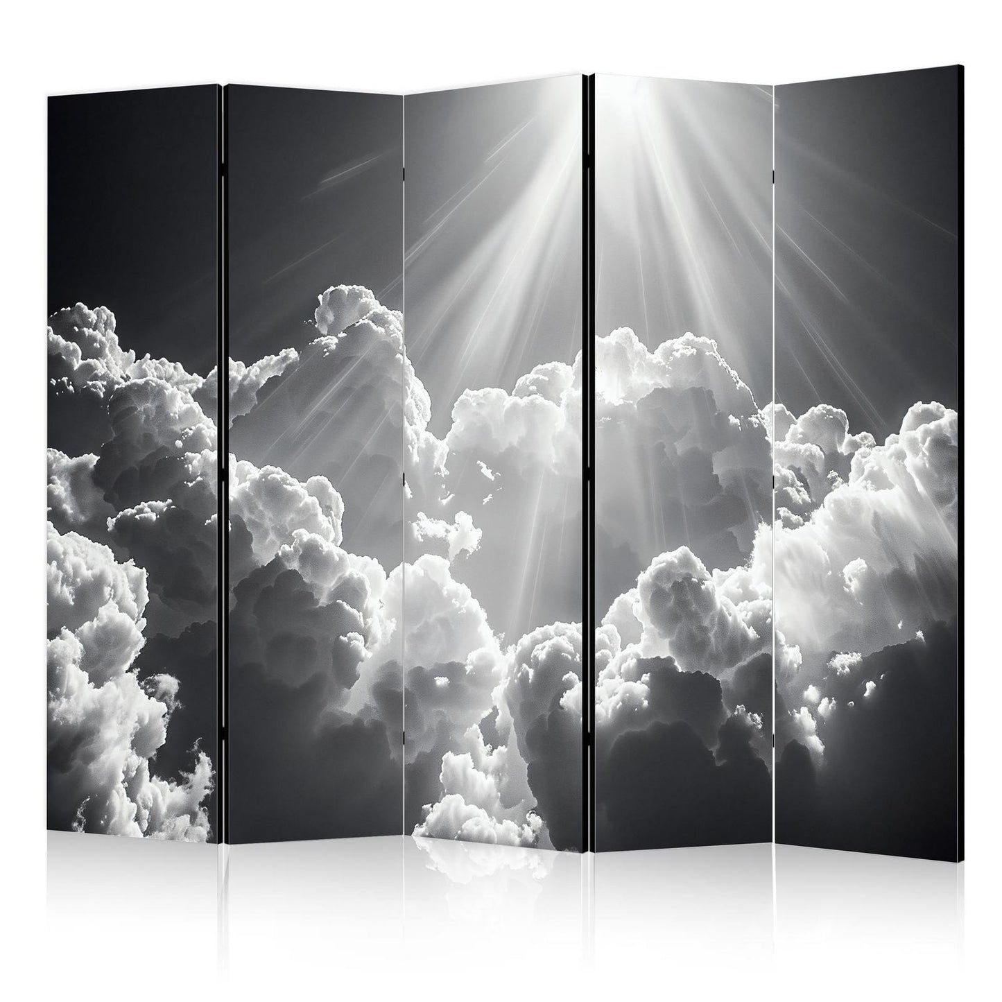Paravent - Hope in the Clouds: Inspiring Rays of the Sun – Awaken Emotions Artgeist