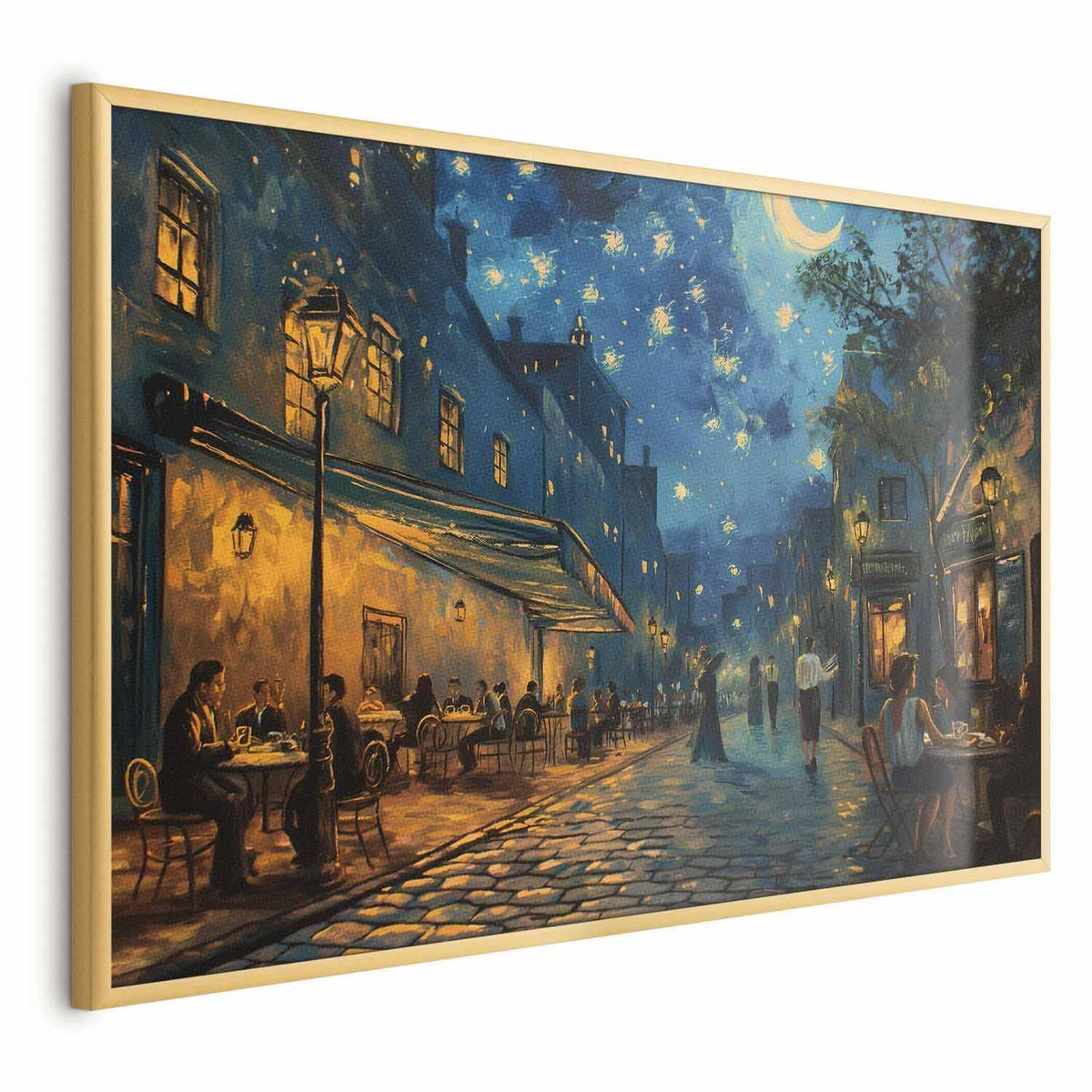 Poster - Paris street – a painting inspired by Vincent van Gogh's style