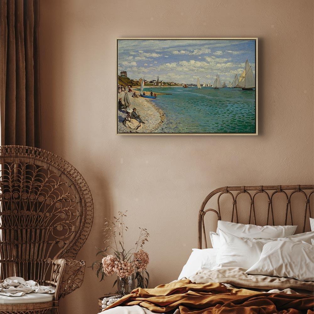 Leinwandbild - Claude Monet – Regatta at Sainte-Adresse