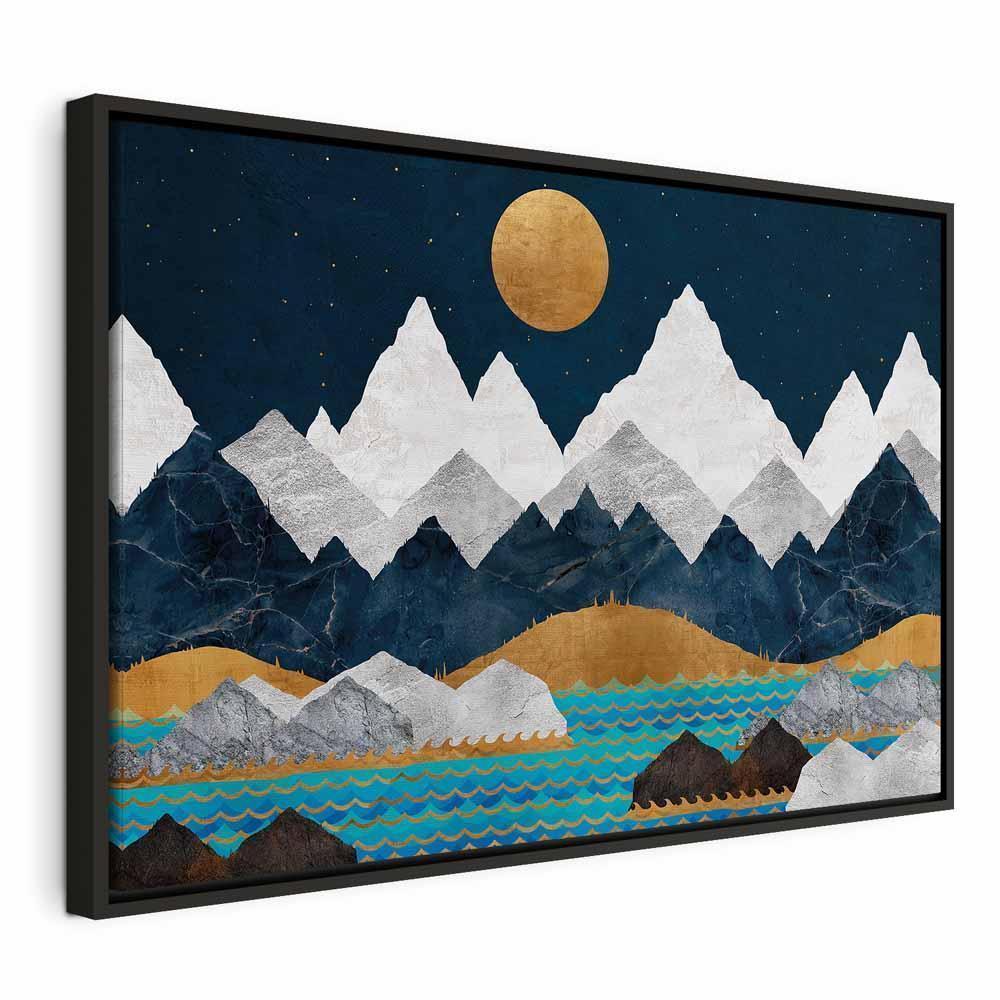 Leinwandbild - Night in the Mountains (1 Part) Wide