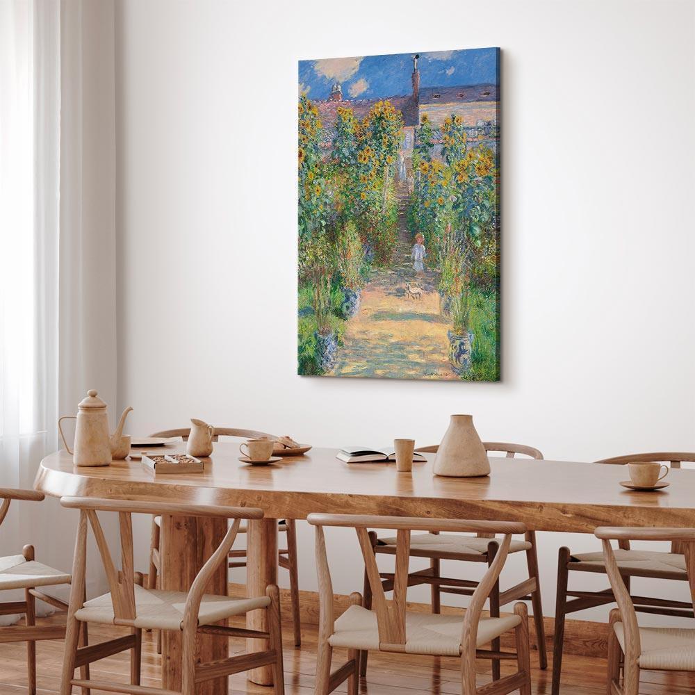 Leinwandbild - Claude Monet – Monet’s Garden at Vétheuil