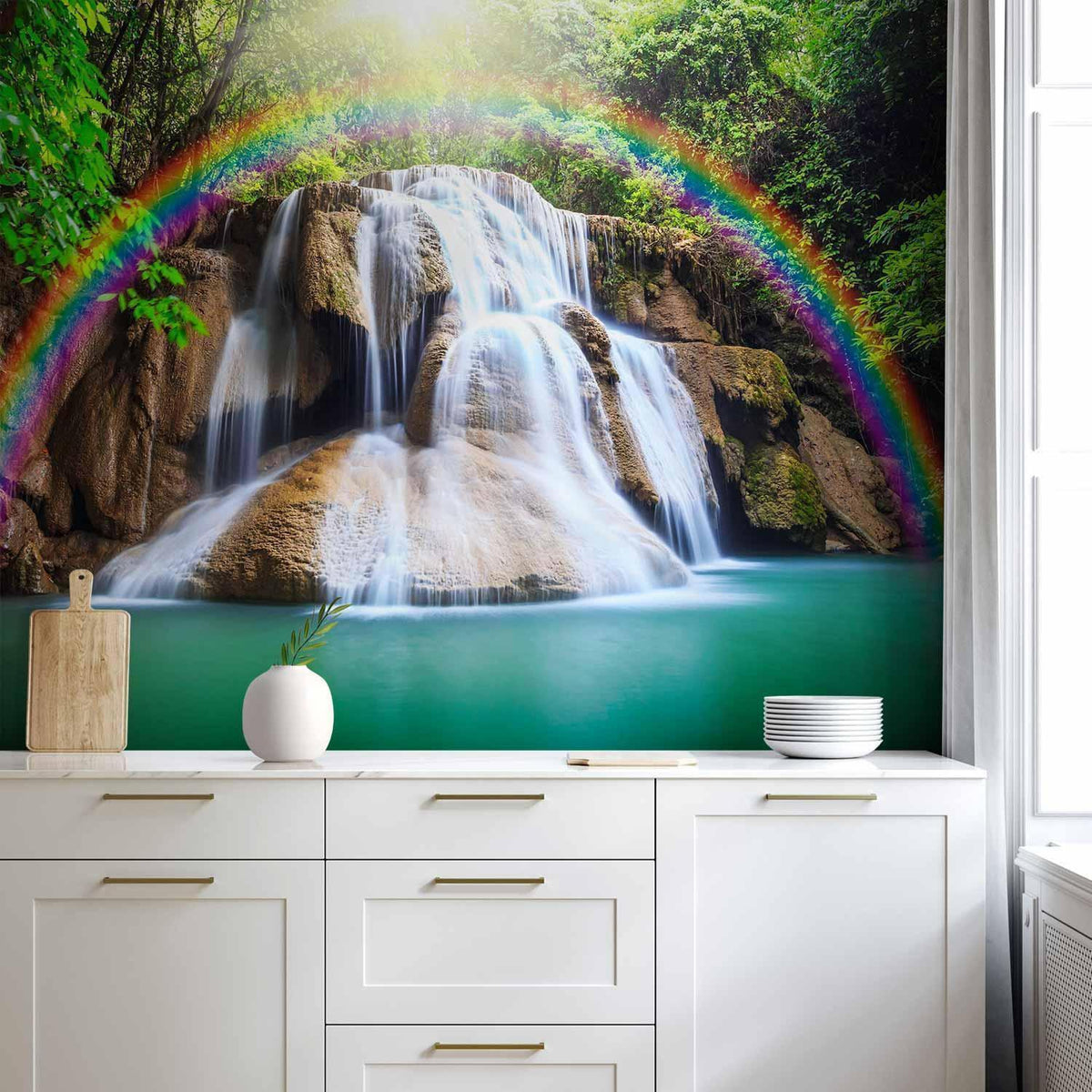 Fototapete - Waterfall of Fulfilled Wishes