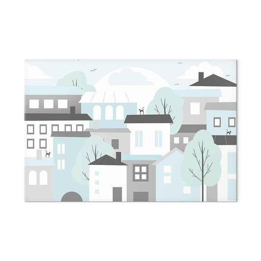 Leinwandbild - Colorful Town (1 Part) Wide