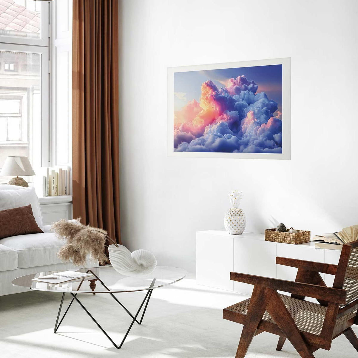 Poster - Clouds Like Painted: Artistic Dawn Brushes Painting the Sky