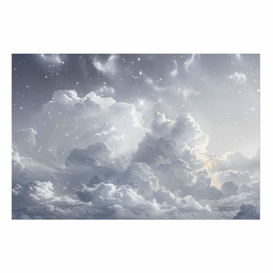 Poster - Astral Calm: Stars Scattered Over Delicate Clouds