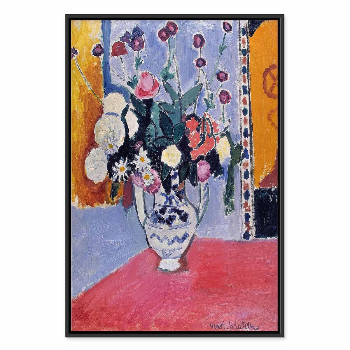 Leinwandbild - Henri Matisse – Bouquet in a Two-Handled Vase
