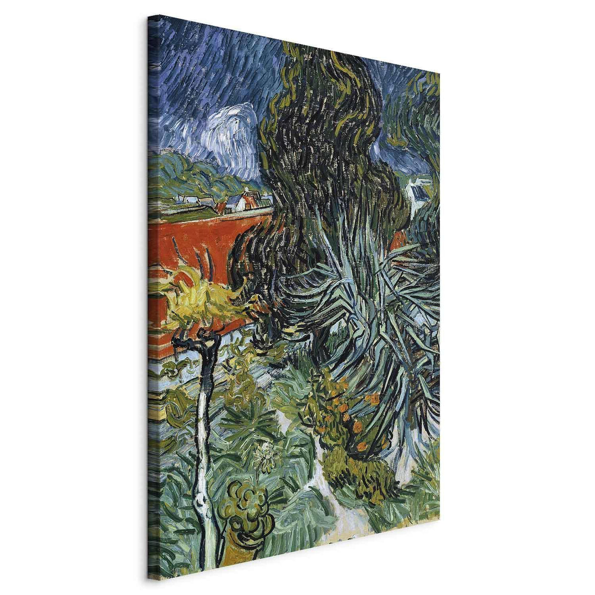 Wandbild XXL - Vincent Van Gogh – The Garden of Dr Gachet in Auvers