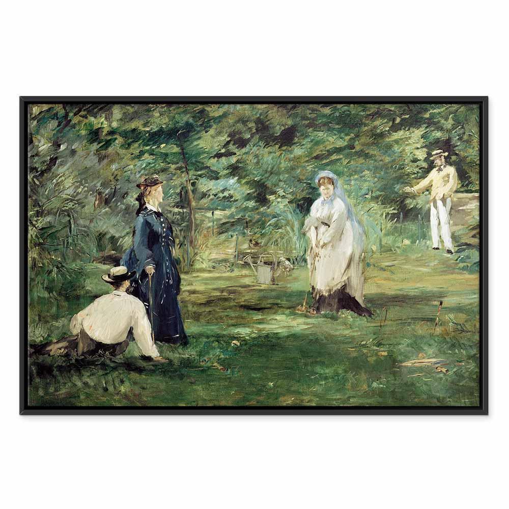 Leinwandbild - Edouard Manet – The Croquet Party in Paris