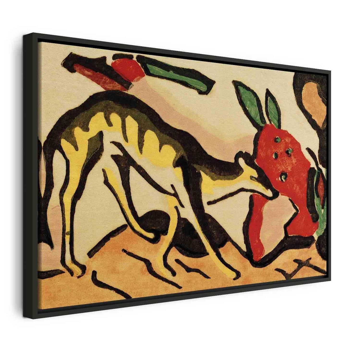 Leinwandbild - Fabeltier (Franz Marc) Artgeist