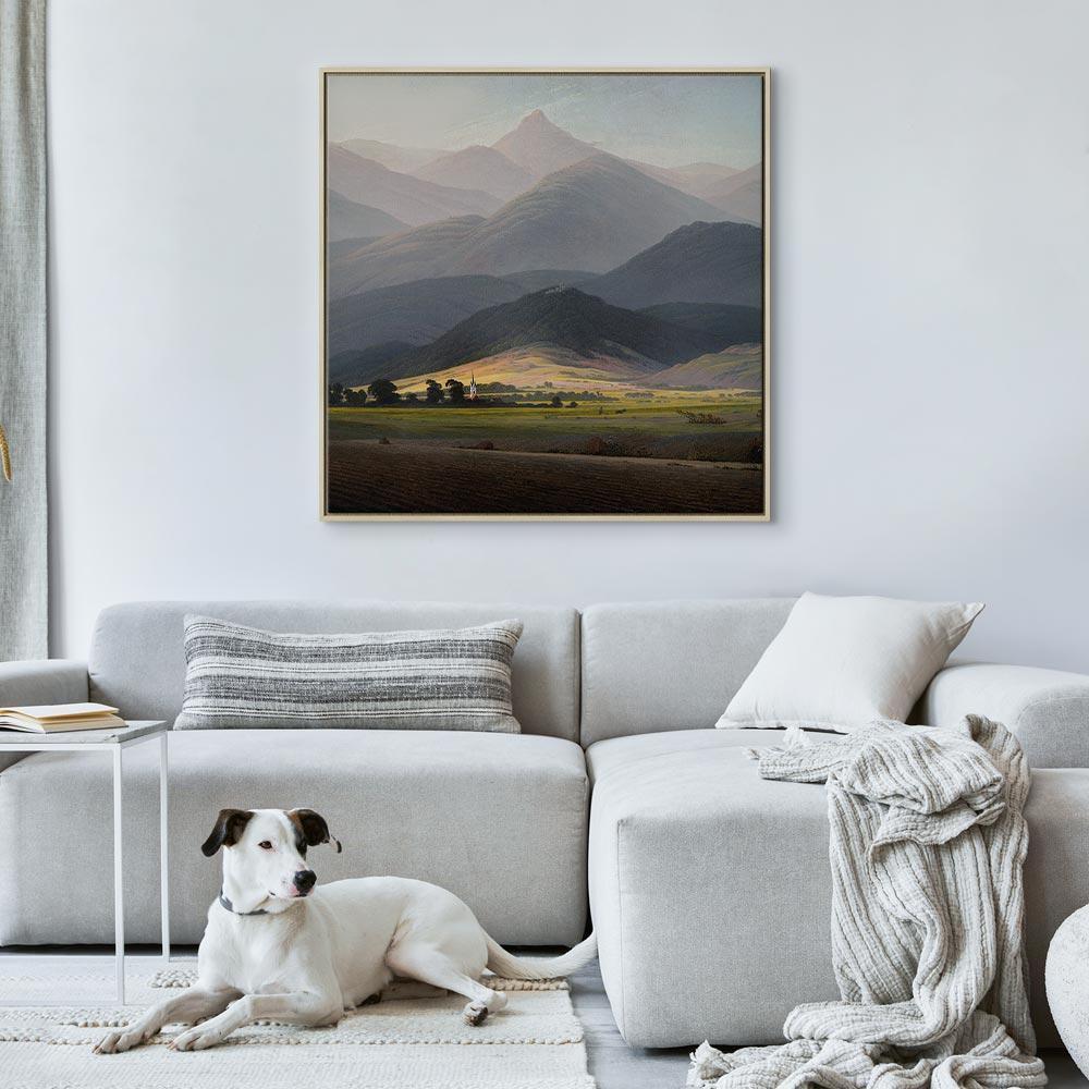 Leinwandbild - Caspar David Friedrich – The Great Mountains