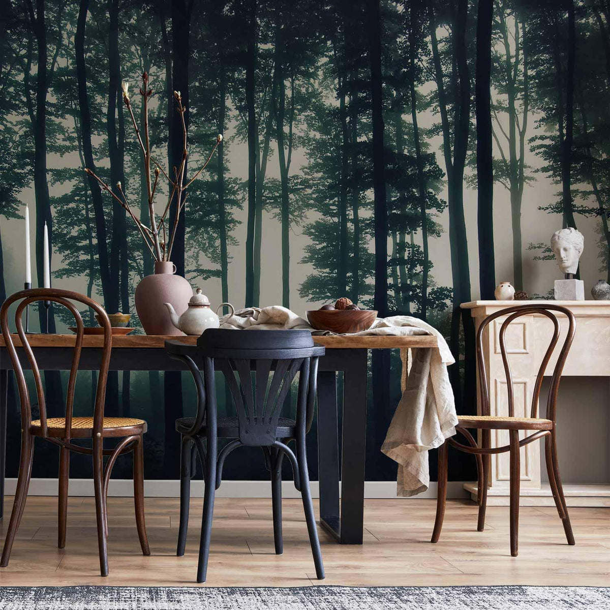 Fototapete - Dark Forest