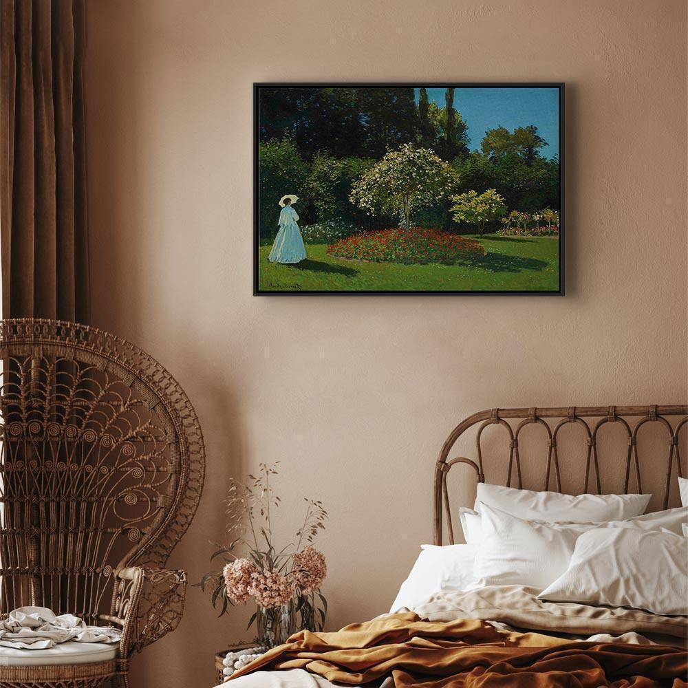 Leinwandbild - Claude Monet – Woman in the Garden