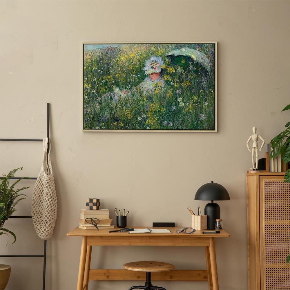 Leinwandbild - Claude Monet – In the Meadow