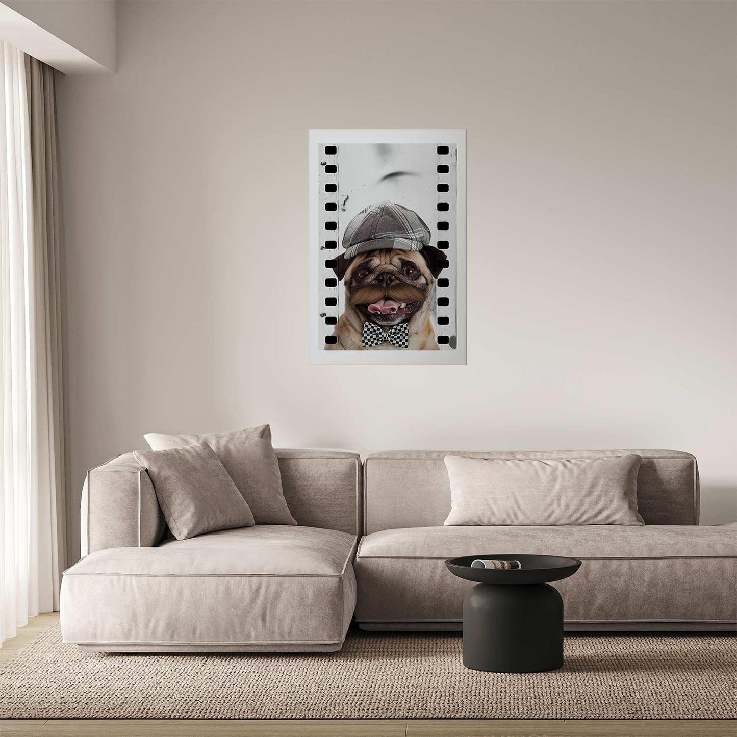 Poster - Pug in a Hat Artgeist