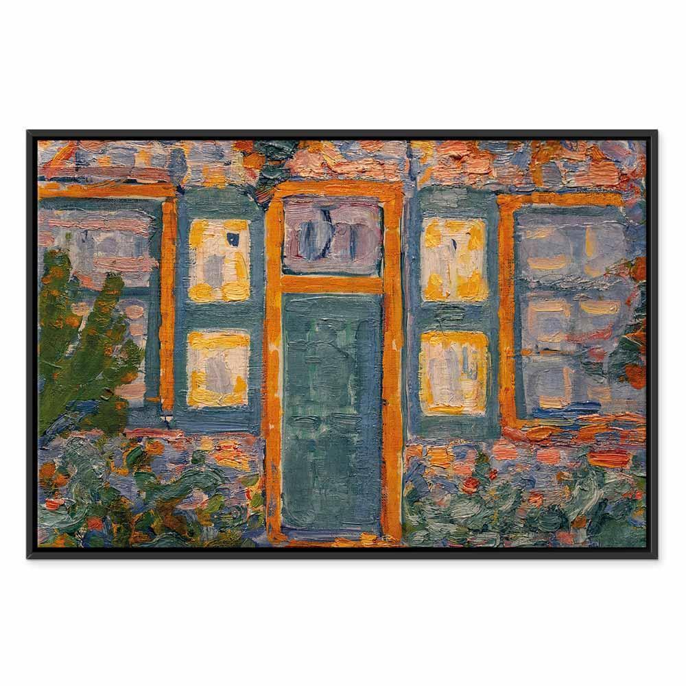 Leinwandbild - Piet Mondrian – House in Sunlight