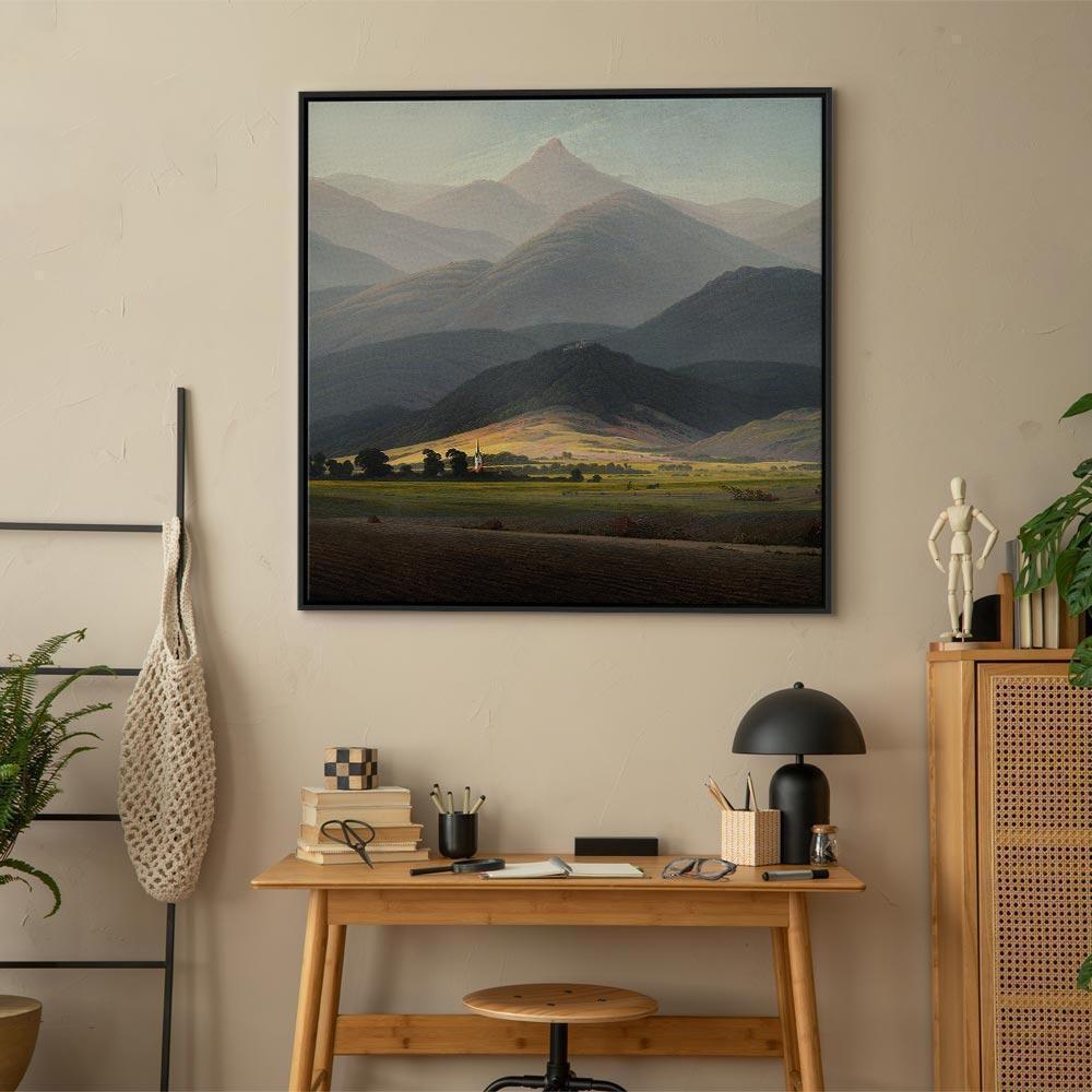 Leinwandbild - Caspar David Friedrich – The Great Mountains