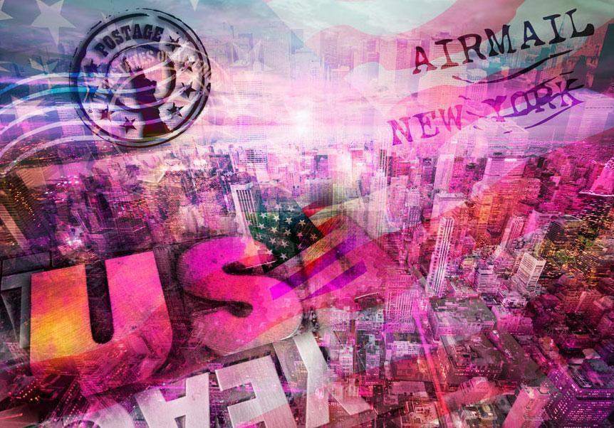 Fototapete - USA - patriotic theme Artgeist