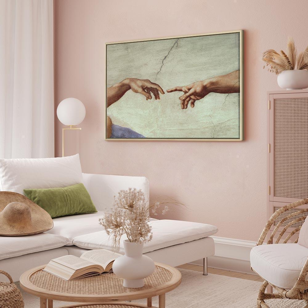Leinwandbild - Michelangelo – The Creation of Adam (hands)
