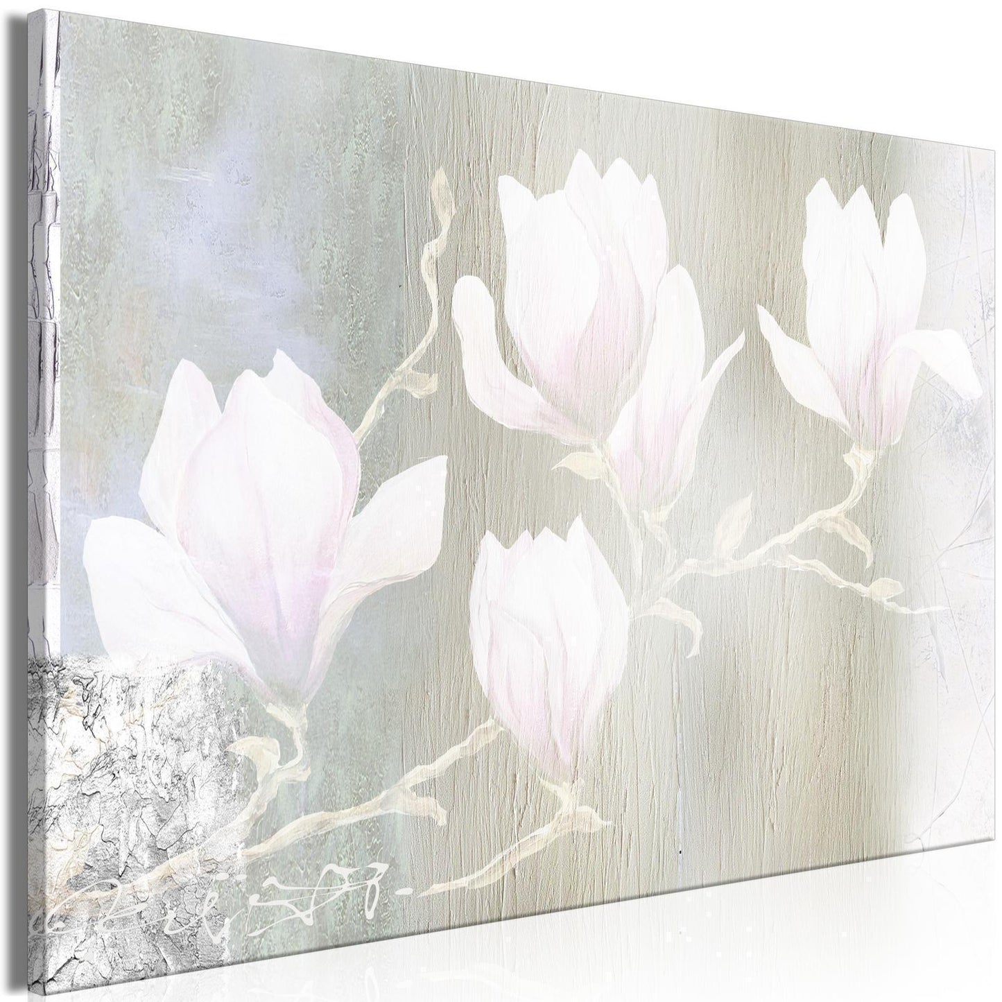 Leinwandbild - White Magnolias (1 Part) Wide Artgeist