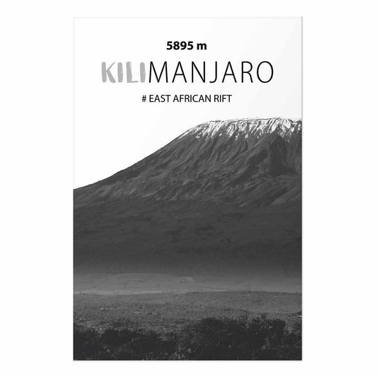 Poster - The majestic Kilimanjaro mountain peak, crown of mountains, mountain landscape