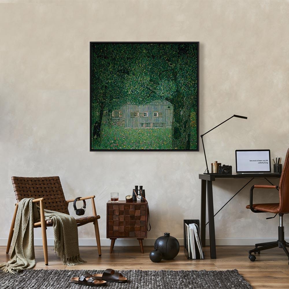 Leinwandbild - Gustav Klimt – Oberösterreichisches Bauernhaus