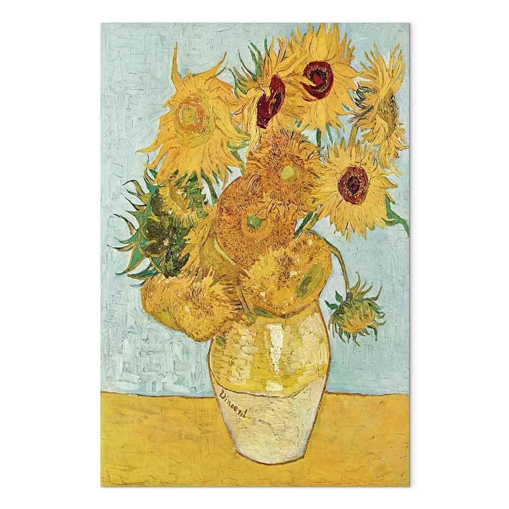 Leinwandbild - Vincent van Gogh – Still Life: A Vase With Twelve Sunflowers III