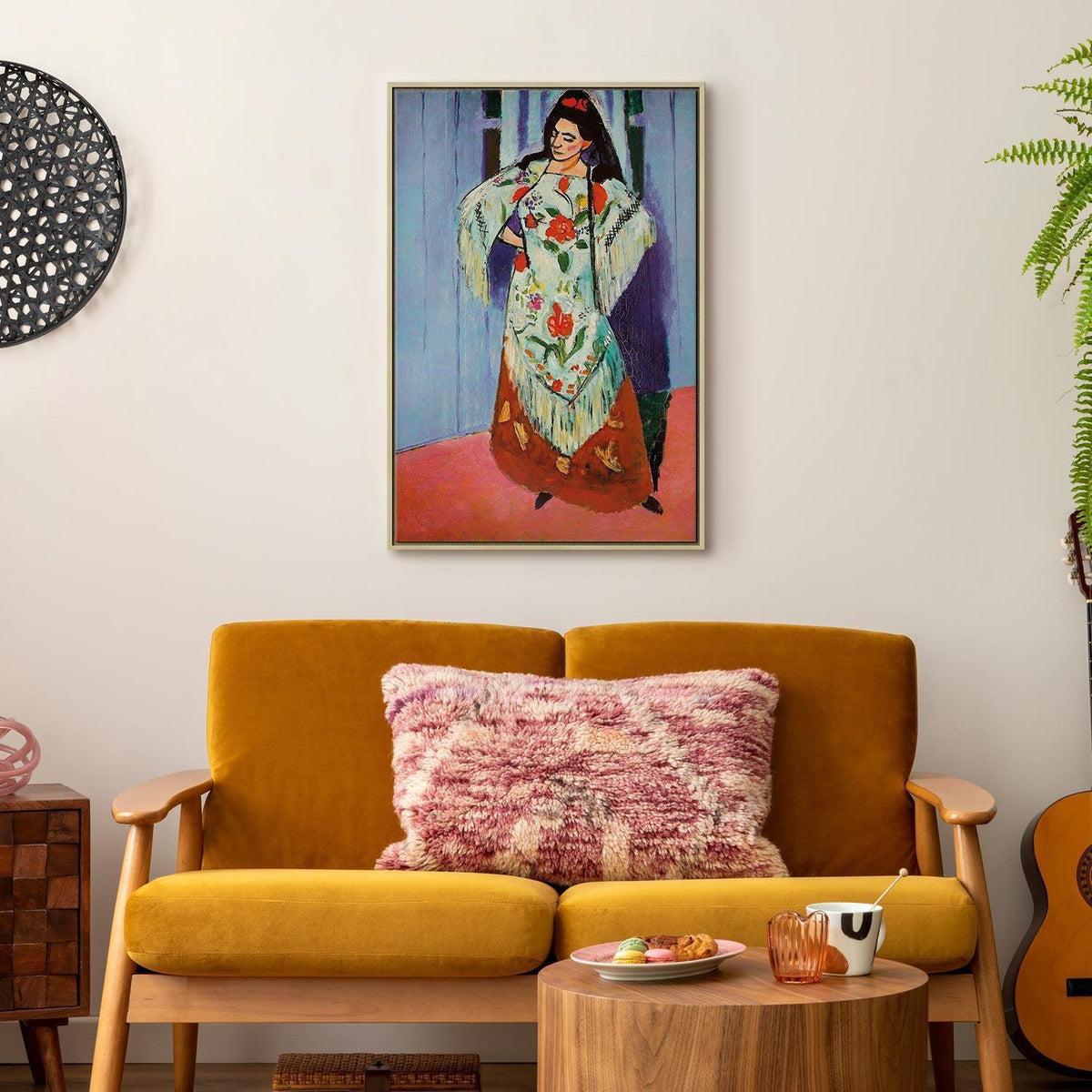 Leinwandbild - Henri Matisse – Madame Matisse with Manila Shawl