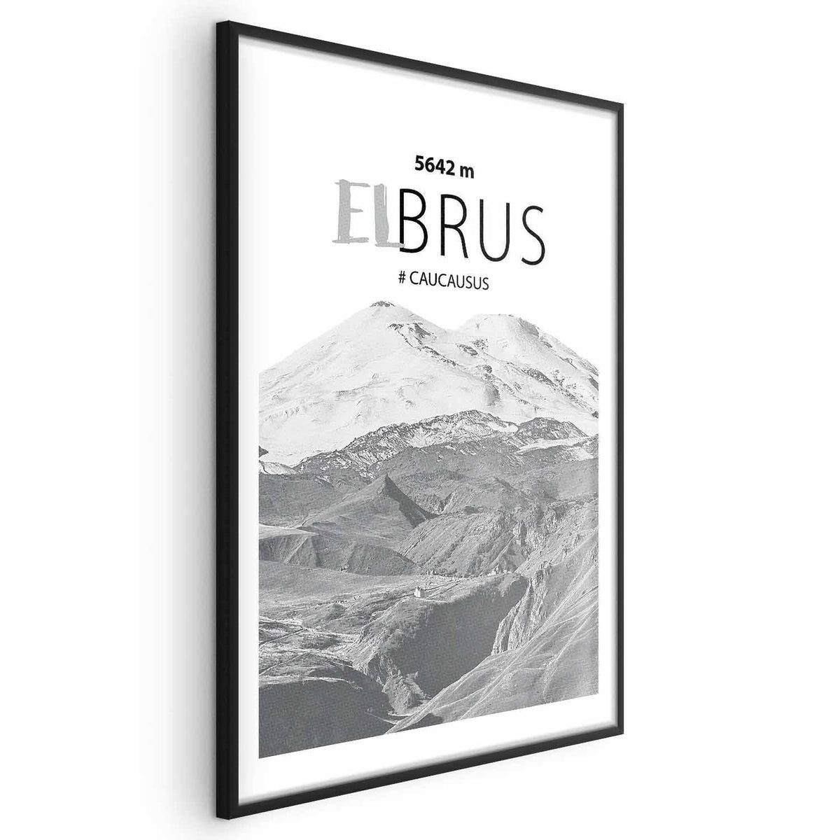 Poster - Majestic mountain peak Elbrus mountain crown mountain landscape