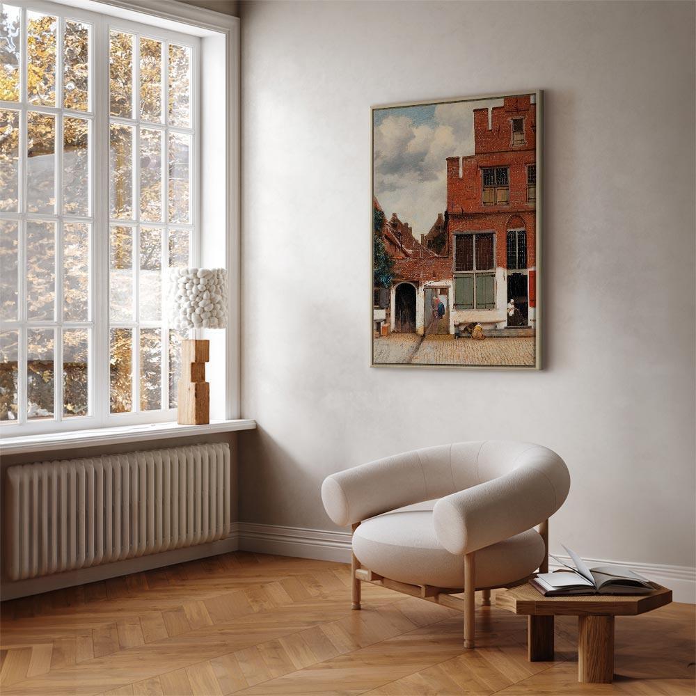 Leinwandbild - Jan Vermeer – The Little Street