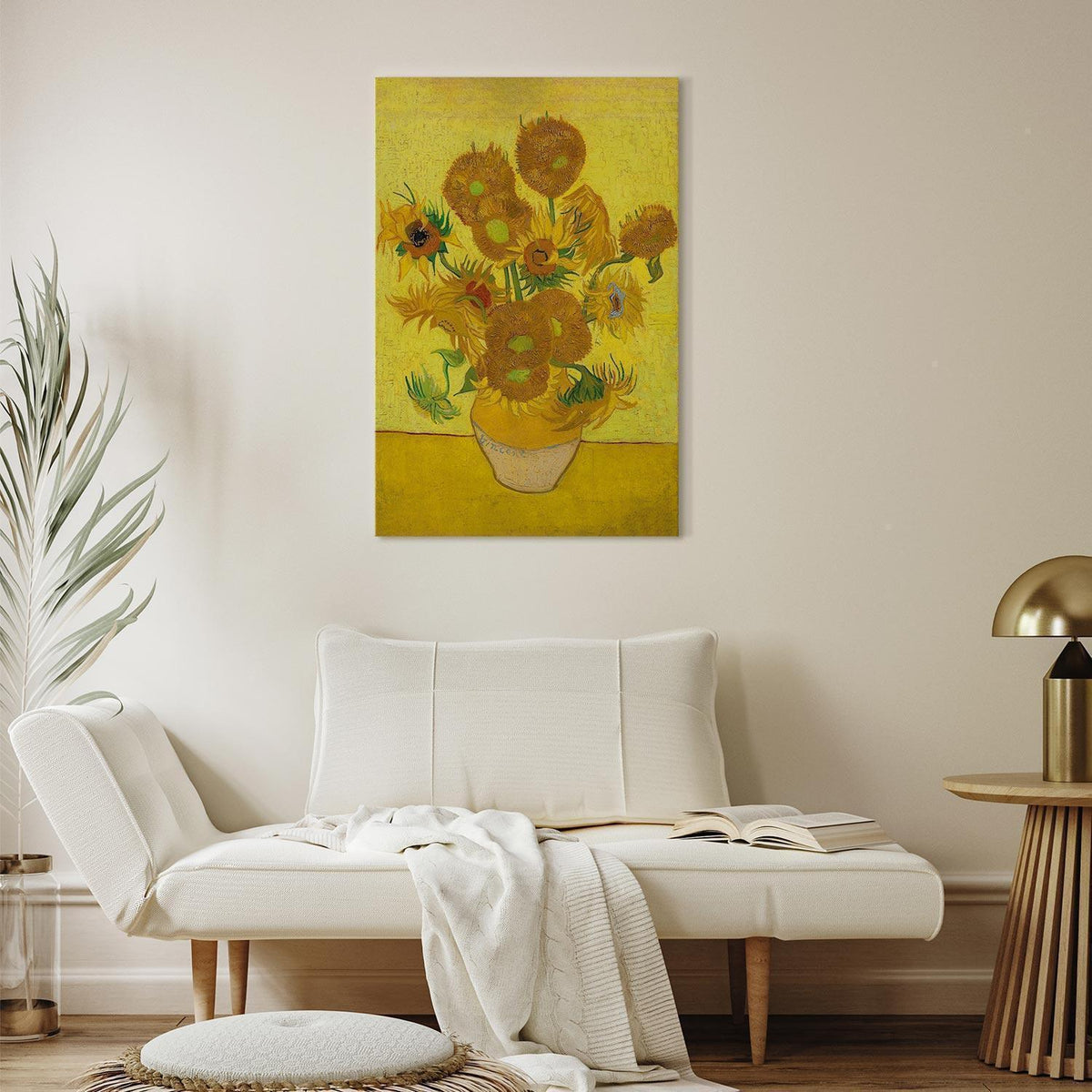 Leinwandbild - Vincent van Gogh – Still Life: Vase With Fifteen Sunflowers