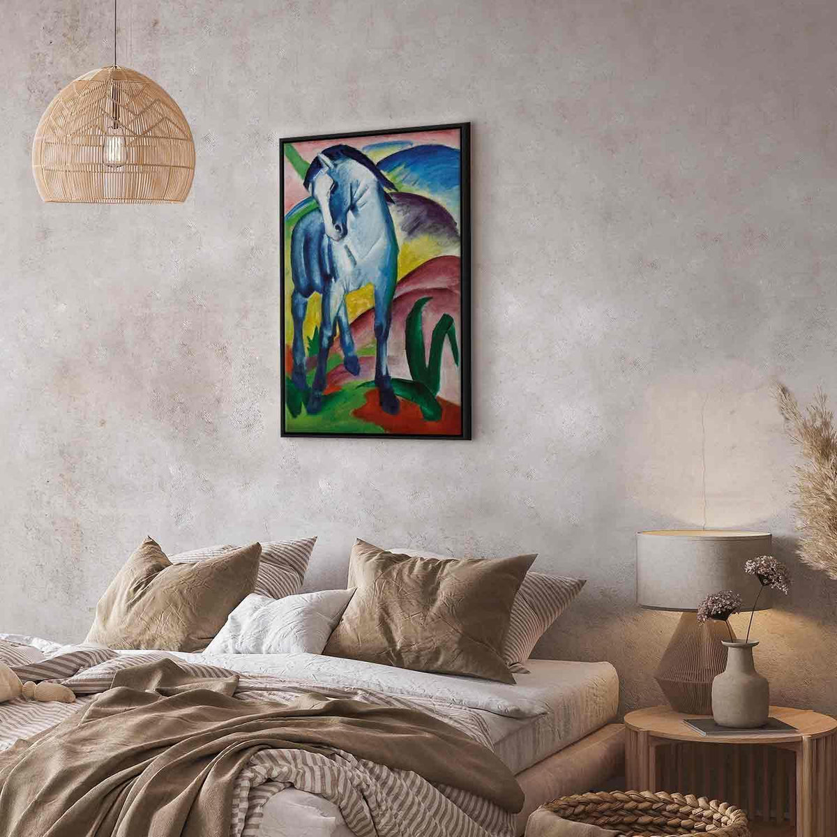 Leinwandbild - Franz Marc – Blue Horse