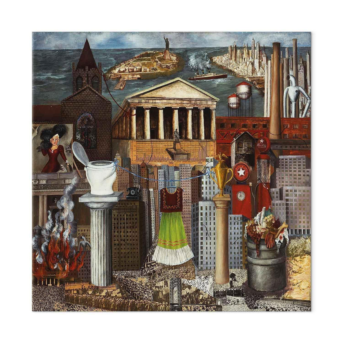 Leinwandbild - Frida Kahlo – My Dress Hangs There