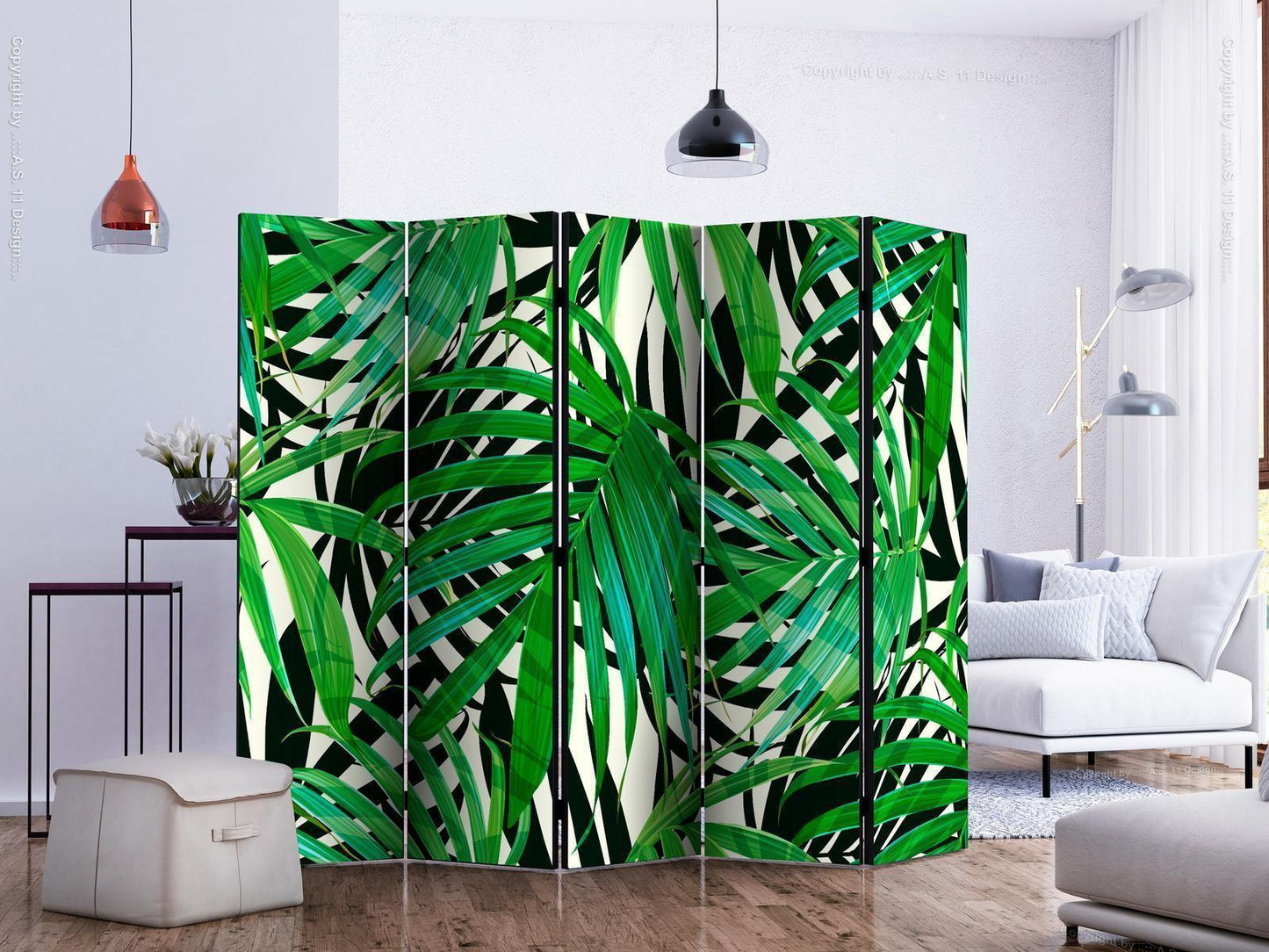 Paravent - Tropical Leaves II Artgeist