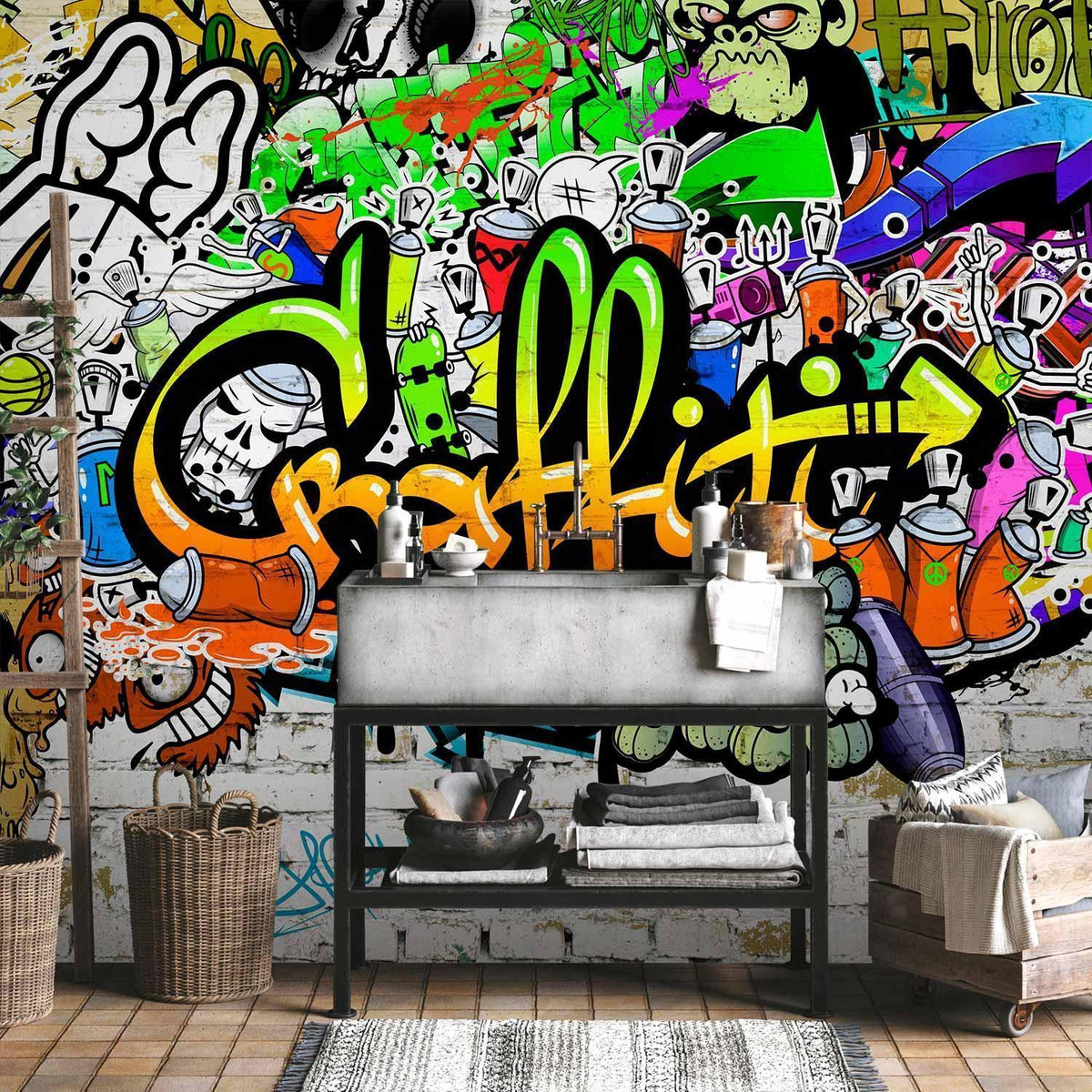Fototapete - Graffiti on the Wall