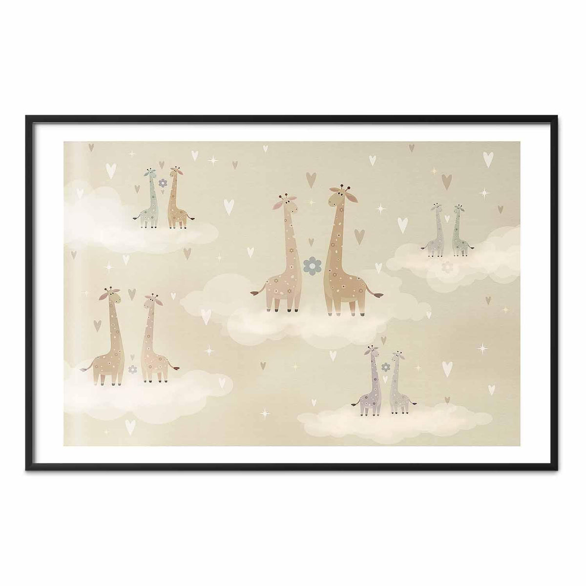 Poster - Loving Giraffes