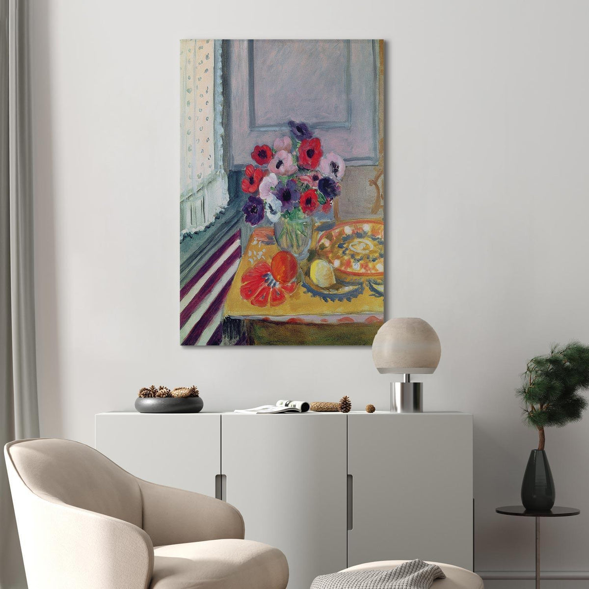 Leinwandbild - Henri Matisse – Still Life with Anemones