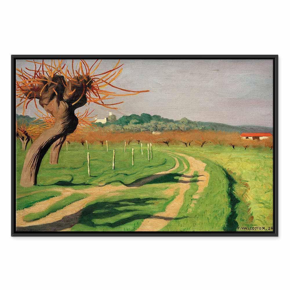 Leinwandbild - Félix Vallotton – Vallée de la Cagne