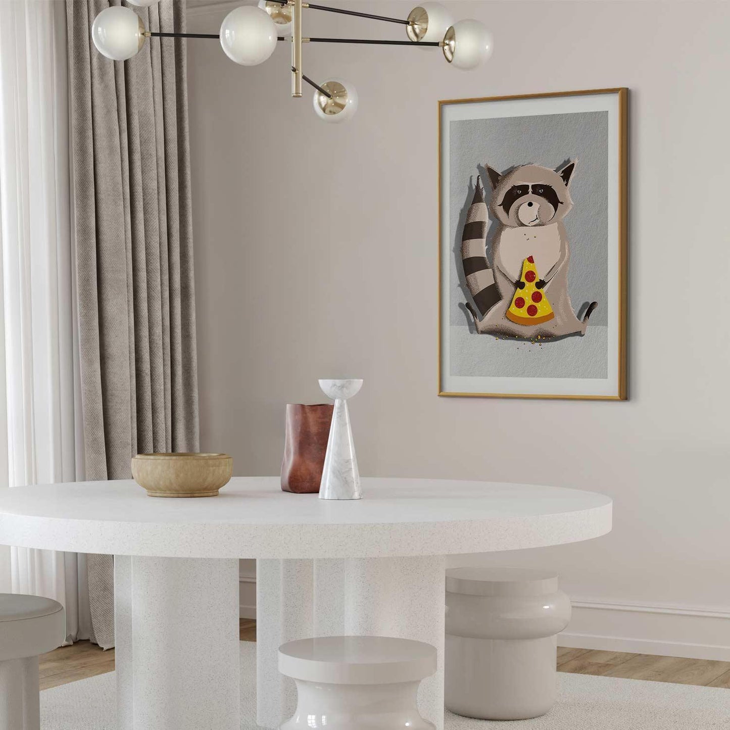 Poster - Raccoon Glutton Artgeist