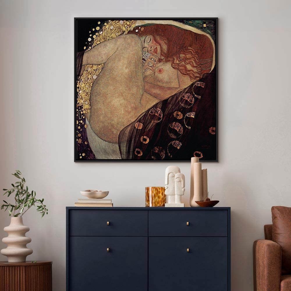 Leinwandbild - Gustav Klimt – Danae
