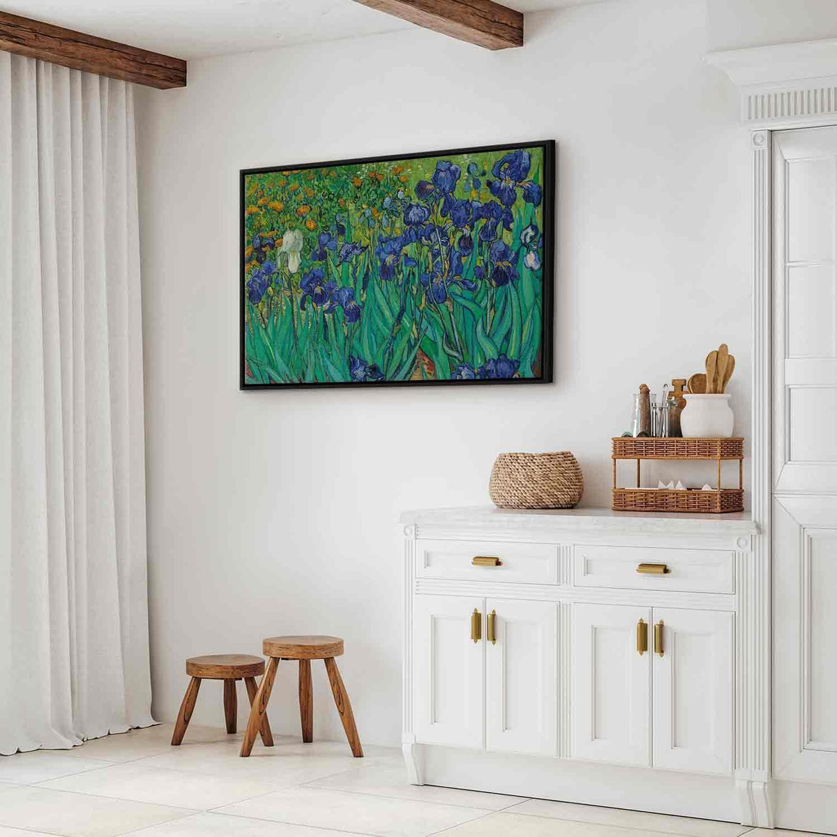 Leinwandbild - Vincent Van Gogh – Iryses